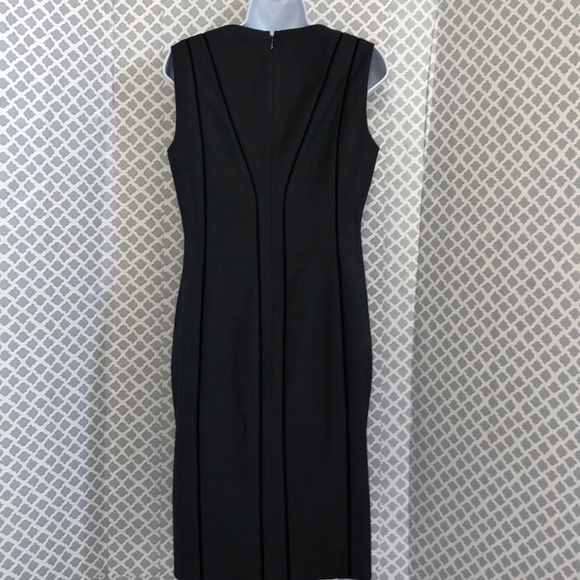 Elie Tahari Gray black piping dress - Picture 4 of 7